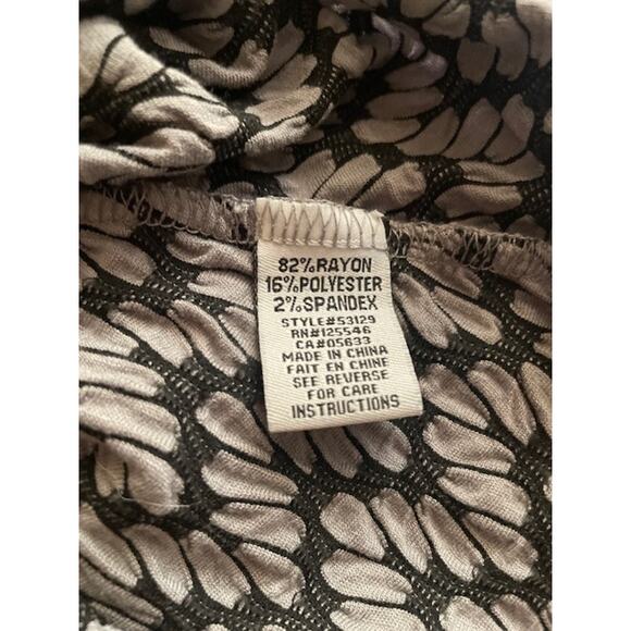 Habitat Size Medium Pullover Blouse Long-Sleeve Gray & Black - Picture 5 of 5